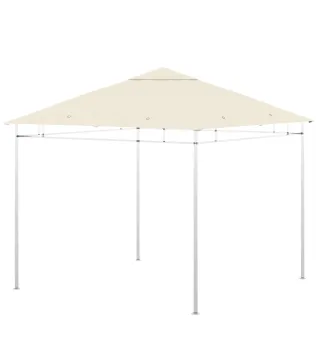 Toldo de Recambio 3x3 m con Orificios de Drenaje Ventilación y Protección UV Solo Toldo NO Incluye Marco Crema