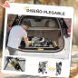 Carrito para Perros Pequeños con Cesta de Almacenaje Ventanas de Malla y 2 Ruedas Universales 75x45x97 cm Gris