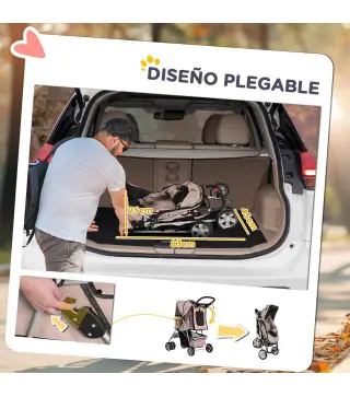 Cochecito para Perro y Gato