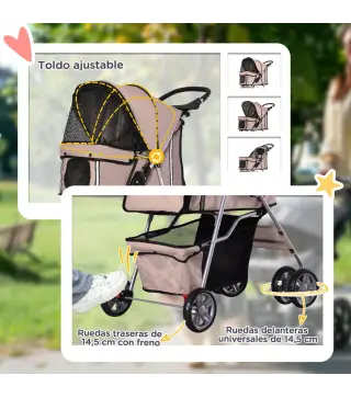 Cochecito para Perro y Gato