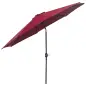 Sombrilla de Jardín Ø295x250 cm con Manivela Parasol Exterior con Mecanismo de Inclinación y Poste Desmontable de Metal para Ter Sombrilla de Jardín Ø295x250 cm con Manivela Parasol Exterior con Mecanismo de Inclinación y Poste Desmontable de Metal para Ter