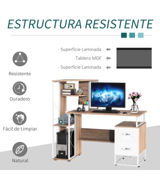 Escritorio con Estantería