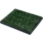 Inodoro para Perros con Césped Artificial y Bandeja Extraíble Orinal para Entrenamiento de Cachorros 51x63x6 cm Verde