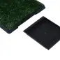 Inodoro para Perros con Césped Artificial y Bandeja Extraíble Orinal para Entrenamiento de Cachorros 51x63x6 cm Verde