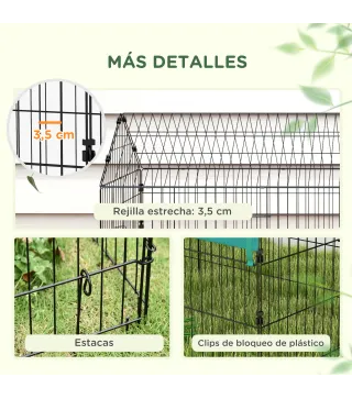 Jaula para Animales Pequeños de Acero con Puertas y Tela Superior para Conejos Chinchillas Gallinas 185x75x75 cm Verde