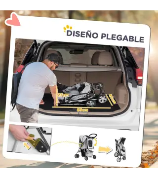 Cochecito para Perro y Gato