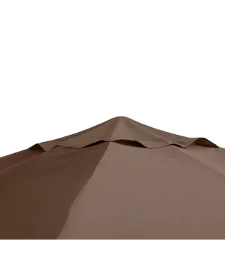 Techo de Repuesto para Cenador, 3x3 m, Cubierta de Repuesto con 8 Orificios de Drenaje, Ventilación y Protección UV, SOLO Toldo