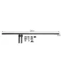 200 cm Herraje para Puerta Corredera de Madera Kit de Accesorios Guía de Riel con Tornillos Carga Máx. 90 kg Acero al Carbono Ma