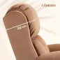 Sillón Relax Reclinable Eléctrico Levanta Personas con Masaje Vibratorio y Calor Control Remoto Reposapiés Marrón