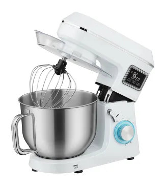 Batidora Amasadora 6L 1400W con Cabezal Inclinable 6 Velocidades Función de Fermentación Pantalla LED Blanco