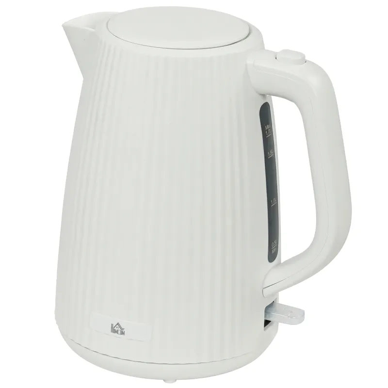 Hervidor Eléctrico 1,7L 2200W con Filtro Antical Desmontable Apagado Automático Base Giratoria 360° Crema