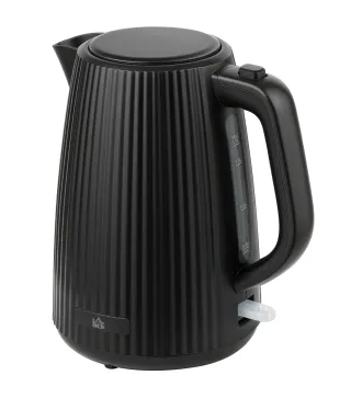 Hervidor Eléctrico 1,7L 2200W con Filtro Antical Desmontable Apagado Automático Base Giratoria 360° Negro