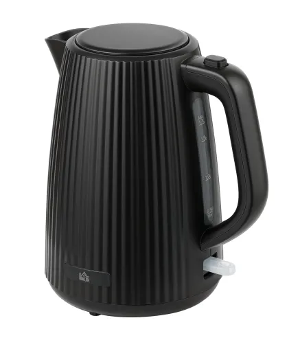 Hervidor Eléctrico 1,7L 2025W con Filtro Antical Desmontable Apagado Automático Base Giratoria 360° Negro