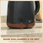 Hervidor Eléctrico 1,7L 2200W con Filtro Antical Desmontable Apagado Automático Base Giratoria 360° Negro