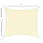 Toldo Vela Rectangular 4x3 m Vela de Sombra para Jardín Patio Terraza Poliéster Anti UV Color Beige