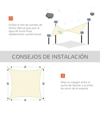 Toldo de Vela Rectangular
