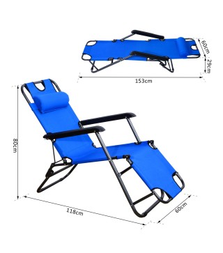 Tumbona Plegable y Reclinable