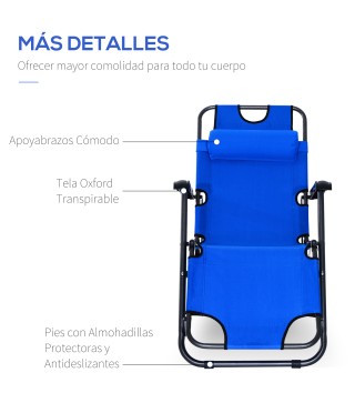 Tumbona Plegable y Reclinable