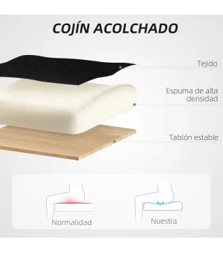 Silla de Escritorio de Malla Reclinable con Reposacabezas Soporte Lumbar Reposapiés y Altura Regulable Carga 135kg Negro