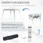 Carpa Plegable 3x3 m, Pop-up, Cenador Pabellón de Jardín, Altura Ajustable con Bolsa de Transporte, Anti-UV, Impermeable, Gazebo