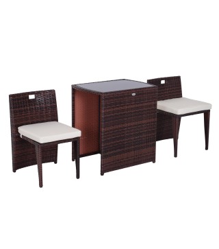 Conjunto 1 Mesa y 2 Sillas
