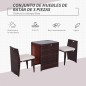 Conjunto 1 Mesa y 2 Sillas Conjunto 1 Mesa y 2 Sillas