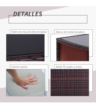 Conjunto 1 Mesa y 2 Sillas