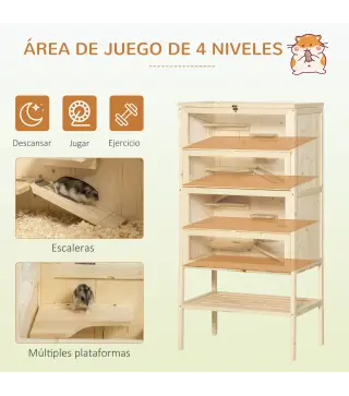 Jaula Madera para Hámster
