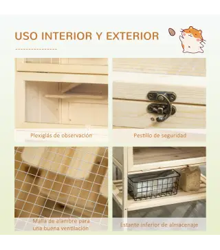 Jaula Madera para Hámster