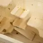 Jaula de Madera para Hámster Ratones Animales Pequeños y Roedores Tipo Casa Conejera con Techo Abatible 5 Pisos 10 Plataformas y