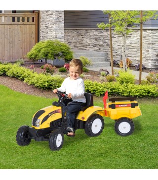 Tractor Pedal con Remolque
