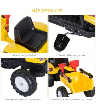 Tractor Pedal con Remolque
