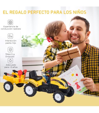 Tractor Pedal con Remolque