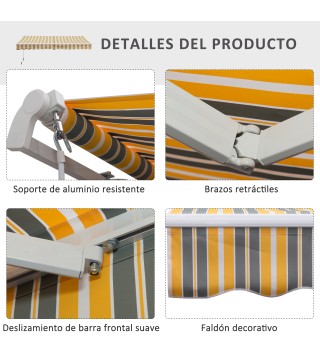 Toldo Manual Plegable