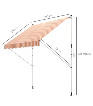 Toldo Manual Retráctil