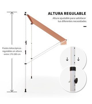 Toldo Manual Retráctil