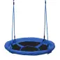 Columpio Infantil tipo Nido Columpio Redondo de Árbol para +3 Años Carga 100 kg Interior y Exterior Ø100x180 cm Azul
