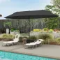 Tumbona Reclinable y Plegable de Jardín con Orificio de Lectura Reposacabezas y Respaldo Ajustable en 5 Niveles para Playa 182x5 Tumbona Reclinable y Plegable de Jardín con Orificio de Lectura Reposacabezas y Respaldo Ajustable en 5 Niveles para Playa 182x5