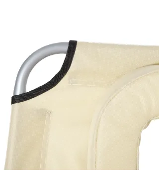 Tumbona Reclinable y Plegable de Jardín con Orificio de Lectura Reposacabezas y Respaldo Ajustable en 5 Niveles para Playa 182x5