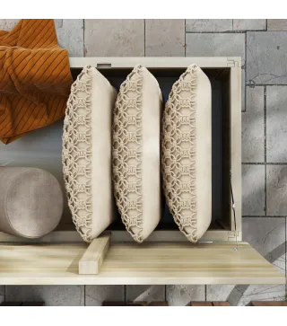 Arcón Exterior de Madera 172 L Baúl Almacenaje con Tapa Abatible Resistente a la Intemperie para Jardín Madera Natural