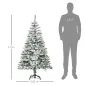 Árbol de Navidad Artificial 150 cm con Nieve Ignífugo con 358 Ramas Decoración Navideña para Interiores Verde