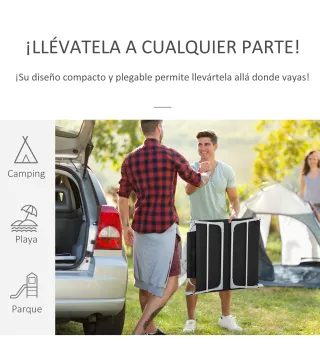 Tumbona Reclinable y Plegable de Jardín con Orificio de Lectura Reposacabezas y Respaldo Ajustable en 5 Niveles para Playa 182x5