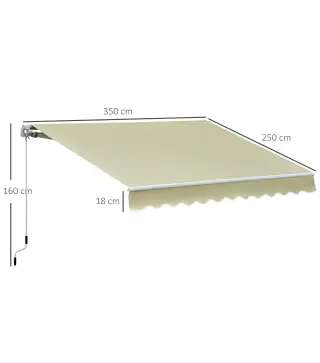 Toldo Manual Plegable