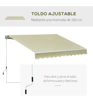 Toldo Manual Plegable