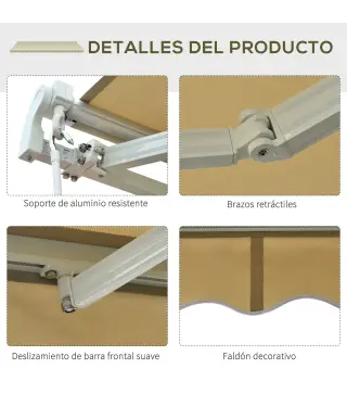 Toldo Manual Plegable