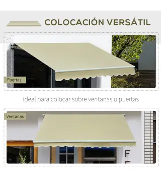 Toldo Manual Plegable