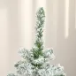 Árbol de Navidad Artificial 120 cm con Nieve Ignífugo con 200 Ramas Decoración Navideña para Interiores Verde