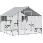 Jaula Grande para Gatos Exterior con 2 Casitas 7 Plataformas para Saltar Cubierta Impermeable y Anti-UV 240x193x195 cm Jaula Grande para Gatos Exterior con 2 Casitas 7 Plataformas para Saltar Cubierta Impermeable y Anti-UV 240x193x195 cm