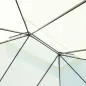 Cenador de Jardín 4x3m Pabellón de Jardín Gazebo con Doble Techo Estructura de Aluminio UPF50+ para Exterior Crema