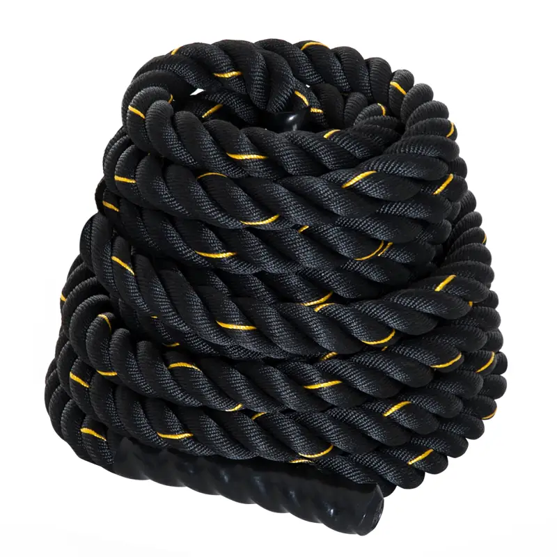 Cuerda de Batalla Ø38 mm Longitud 9 m Battle Rope Formación Battling Power Cuerda Ejercicio Fitness Deporte Poliéster Ultra Resi